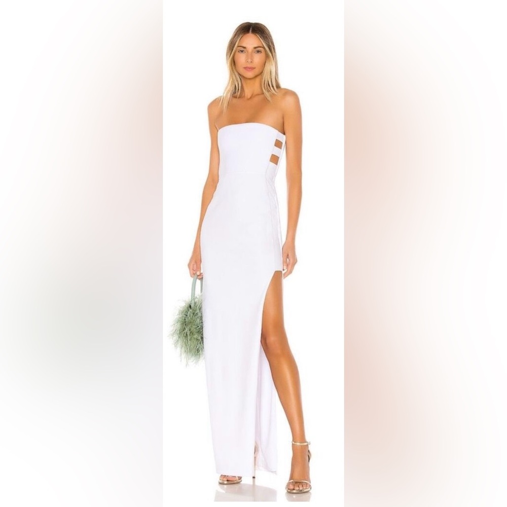 Nookie Flaunt White Strapless Gown